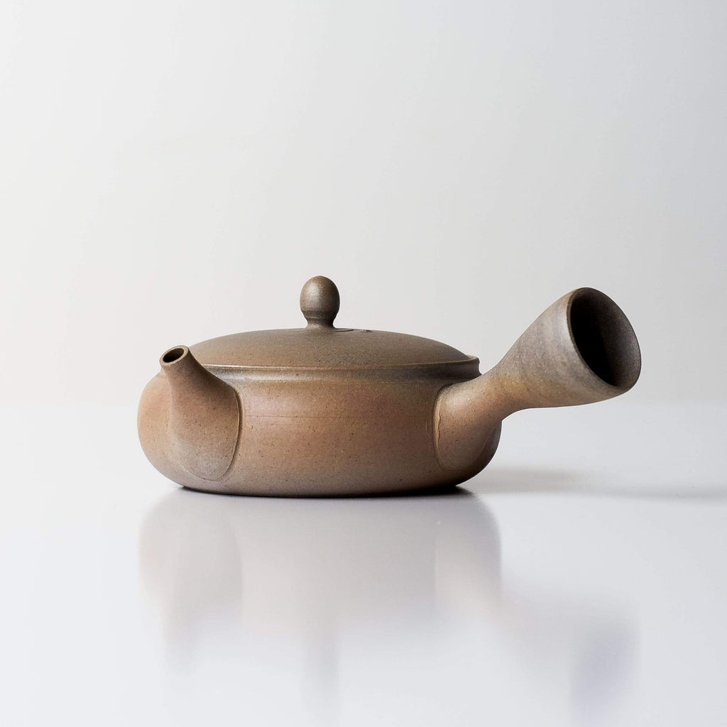 YAKISHIME HIRA KYUSU Gyokko Kiln, Tokoname Japanese Teapot Australia