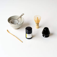 6-piece Matcha Set | Black Naoshi Matcha Ceremony Tea Set | Buy Japanese Matcha Kit Australia Hanae - Ceremonial Grade / GURE Grey (Made in Japan) Customisable