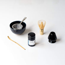 6-piece Matcha Set | Black Naoshi Matcha Ceremony Tea Set | Buy Japanese Matcha Kit Australia Haruna - Organic Ceremonial Grade / AIIRO Deep Blue (Made in Japan) Customisable