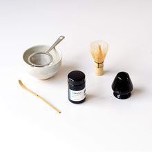 6-piece Matcha Set | Black Naoshi Matcha Ceremony Tea Set | Buy Japanese Matcha Kit Australia Haruna - Organic Ceremonial Grade / SUE Cream (Made in Japan) Customisable