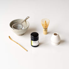 6-piece Matcha Set | White Naoshi Matcha Ceremony Tea Set | Buy Japanese Matcha Kit Australia Hanae - Ceremonial Grade / GURE Grey (Made in Japan) Customisable