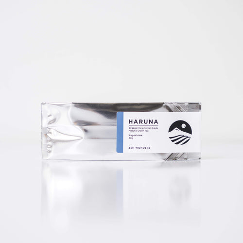 HARUNA Organic Ceremonial Matcha (Refill bag) HARUNA Matcha | Buy Organic Premium Ceremonial Grade Japanese Matcha 30g Refill Bag ($40) 30g / 100g bag