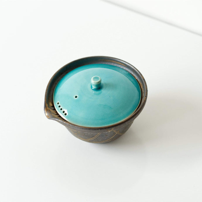 TURQUOISE YOHEN HOHIN 270ml | Teapot by Masaki Kurokawa - Zen Wonders Tea